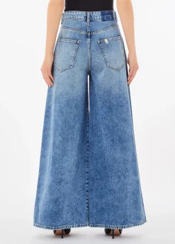 Jeans flare a vita alta