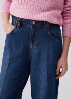 Jeans flare a vita alta