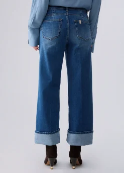 Jeans flare a vita alta