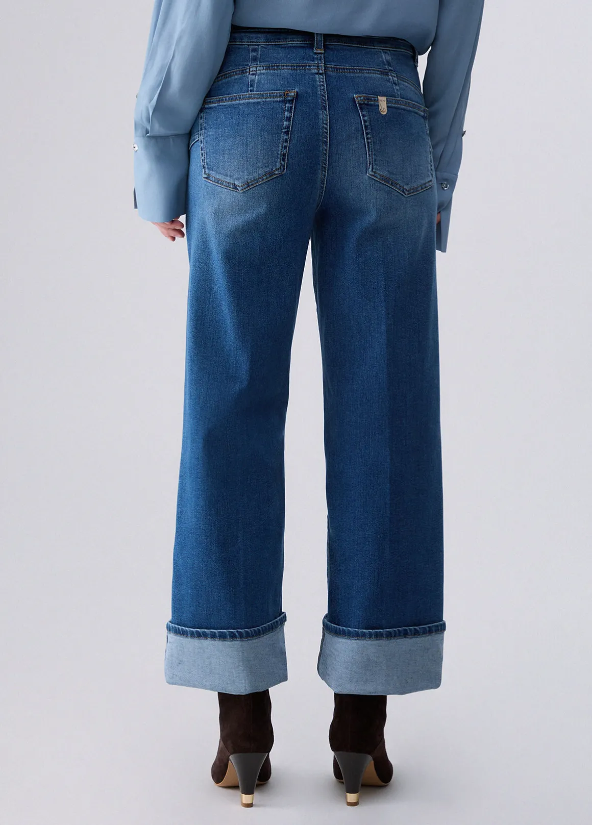 Jeans flare a vita alta