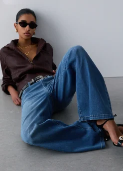 Jeans flare a vita alta