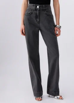 Jeans flare a vita alta