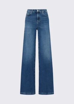Jeans flare a vita alta