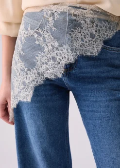 Jeans flare con bandana