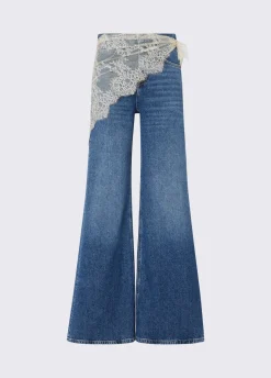 Jeans flare con bandana
