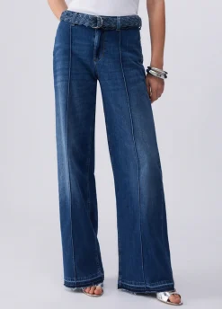 Jeans flare con cintura