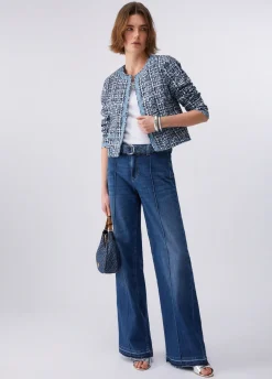 Jeans flare con cintura