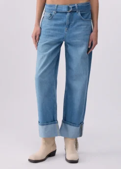 Jeans flare con cintura