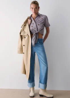Jeans flare con cintura