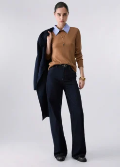 Jeans flare con cintura