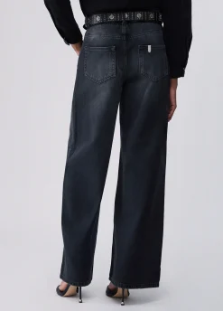 Jeans flare con cintura