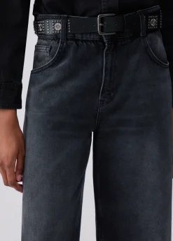 Jeans flare con cintura