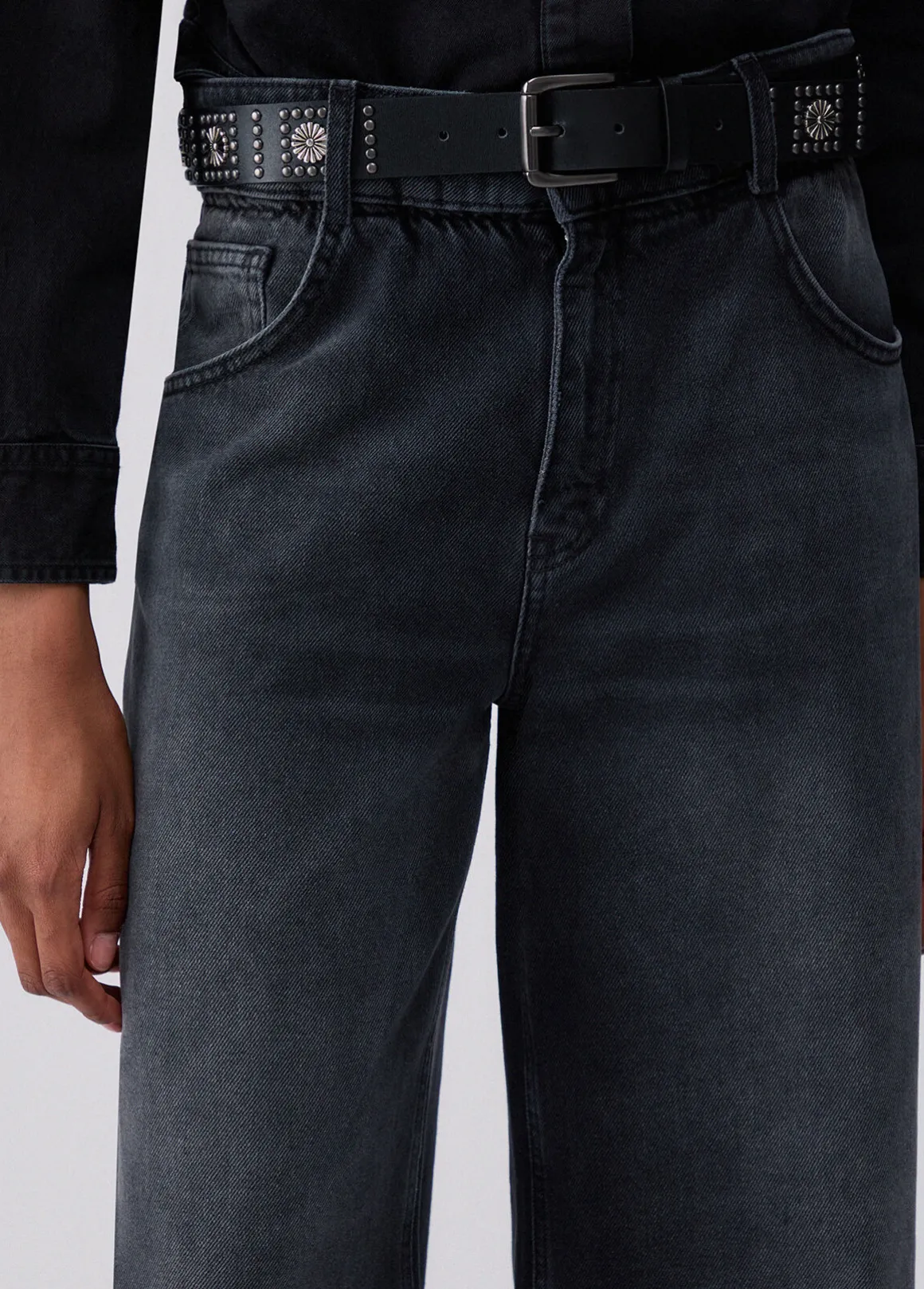 Jeans flare con cintura