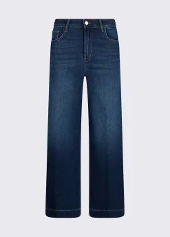 Jeans flare con strass