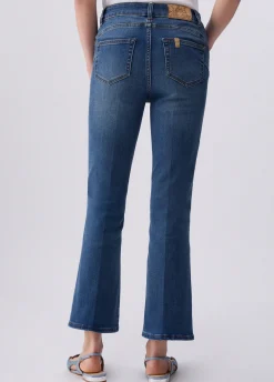 Jeans flare cropped