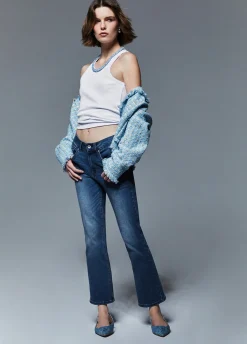 Jeans flare cropped