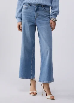 Jeans flare cropped