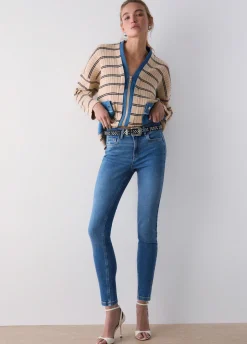 Jeans skinny a vita alta