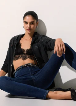 Jeans skinny a vita alta