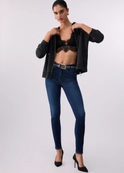 Jeans skinny a vita alta