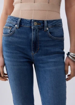 Jeans skinny a vita alta