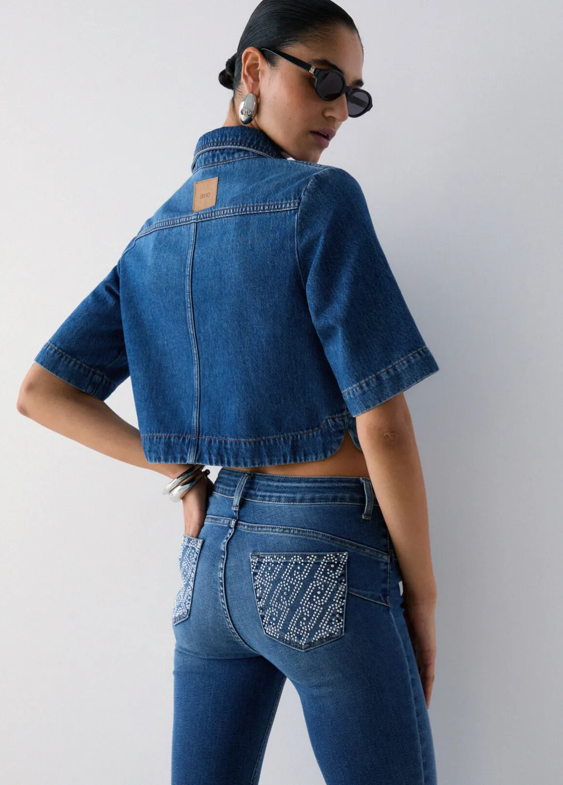 Jeans skinny a vita alta