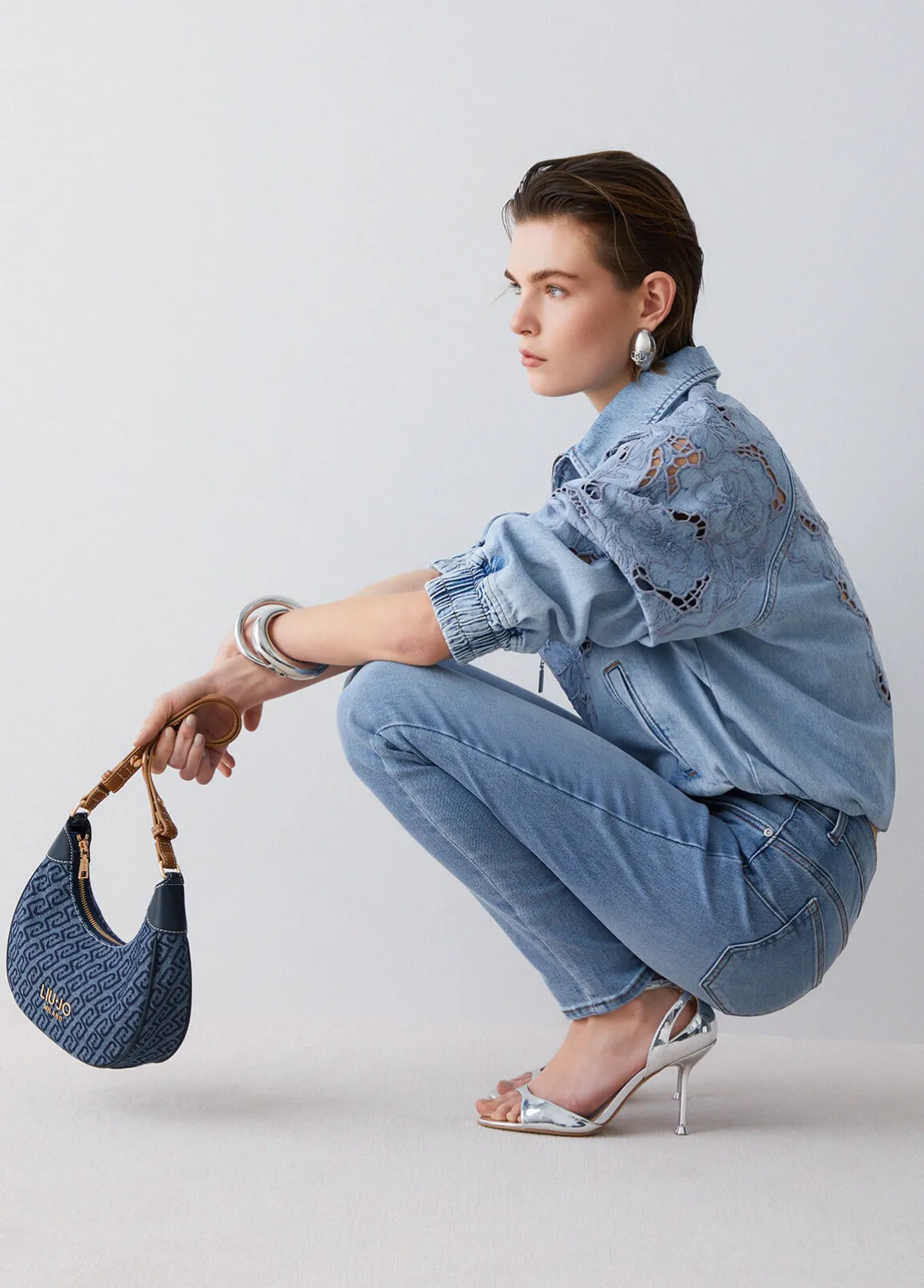 Jeans skinny a vita alta
