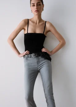 Jeans skinny a vita alta
