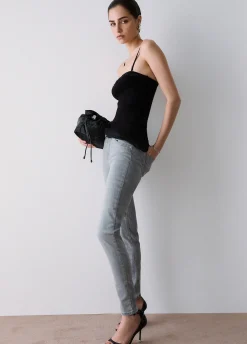 Jeans skinny a vita alta