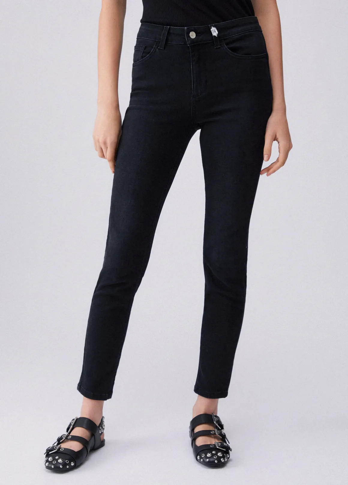Jeans skinny a vita alta