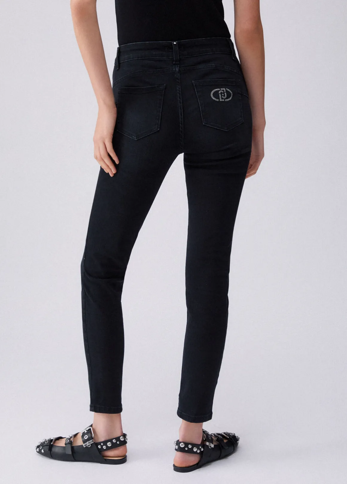 Jeans skinny a vita alta