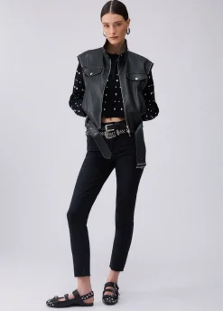 Jeans skinny a vita alta