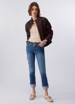 Jeans skinny con strass