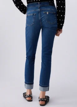 Jeans skinny con strass