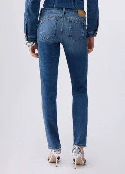 Jeans skinny con zip