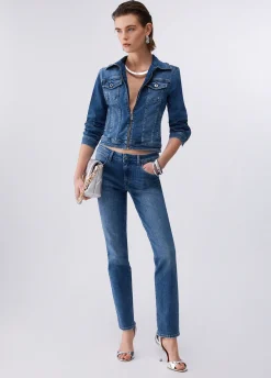 Jeans skinny con zip