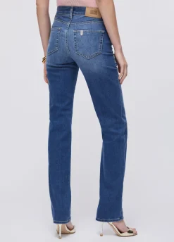 Jeans straight a vita alta