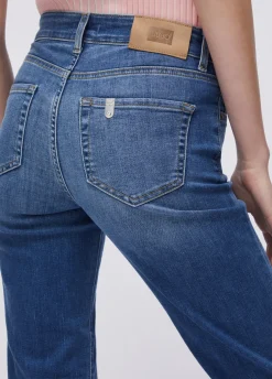 Jeans straight a vita alta