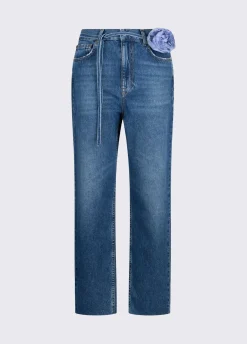 Jeans straight con cintura