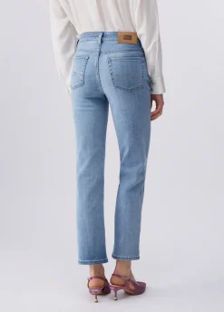Jeans straight cropped