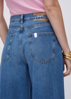 Jeans super flare a vita alta