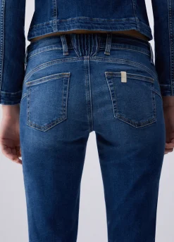 Jeans super flare a vita bassa