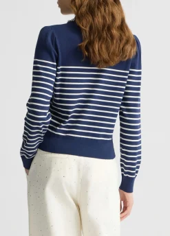 Maglia a righe con colletto