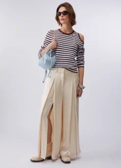 Maglia a righe con cut-out