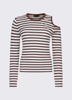 Maglia a righe con cut-out