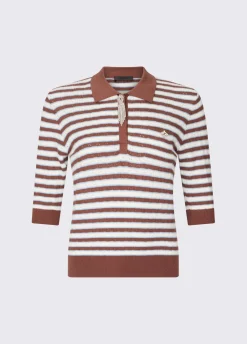 Maglia a righe con dettagli gioiello