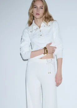 Maglia coccodrillo jacquard