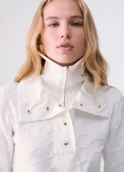 Maglia coccodrillo jacquard
