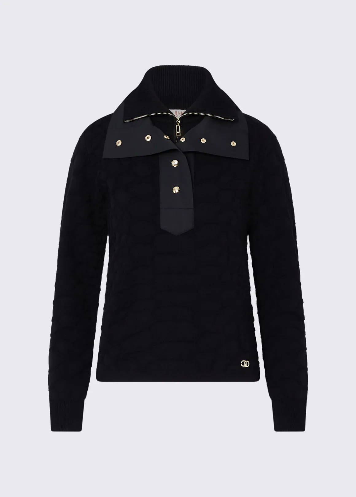 Maglia coccodrillo jacquard