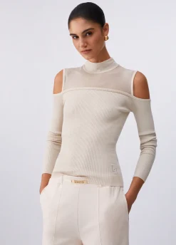 Maglia con inserti in mesh